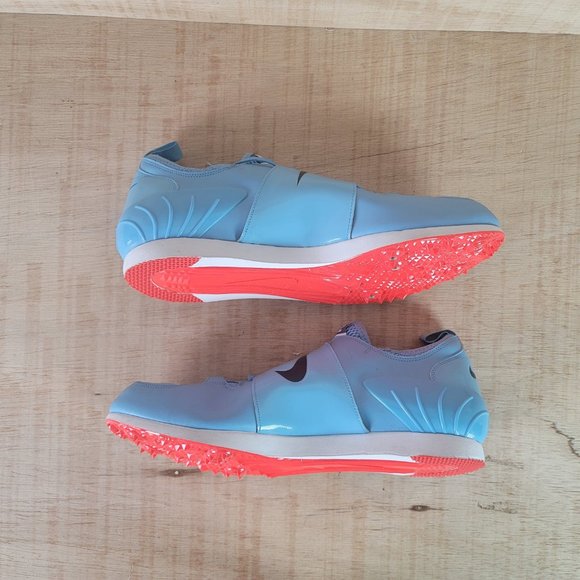 Nike Zoom Pole Vault Elite Track & Field Spikes Blue White Red Mens Size 14 - Picture 7 of 11